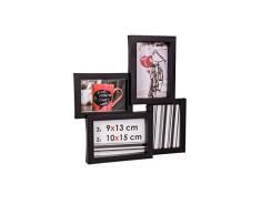 Ceanothe - 34433 - DÃ©troit Cadre Photo - Multi-Vues - 10 x 15/9 x 13 cm - Noir