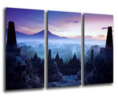 Tableau Moderne Photographique, Impression sur bois, Bouddha, Bouddha, Relaxation, Zen, Méditation, Relaxation, 97 x 62 cm, ref. 26093