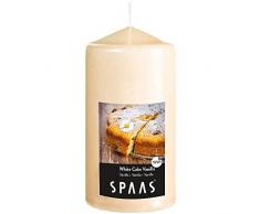 Spaas Candle Bougie Cylindre 80/150 parfumÃ©e Biscuit Vanille, 80 x 150 cm