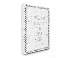Stupell Industries True Force Douce et Type tendue sur Toile Décoration Murale, Multicolore
