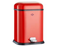 Wesco 132 212-02 Poubelle à pédale Single Boy (Rouge)