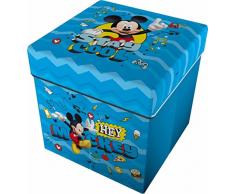 Star Licensing 46732 Disney Michey Pouf récipient, Polyester, Multicolore, 32 x 32 x 32 cm