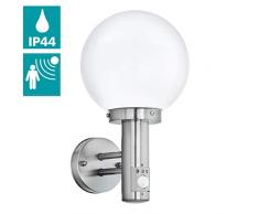 EGLO 27126 Applique murale, E27, Acier Inoxydable