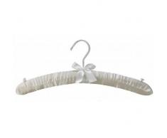 Le Cintre FranÃ§ais - Pack de 50 - CHARM 38 BLANC Cintre Tissu Satin Blanc 38x4x14 cm