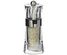 Peugeot Oslo Moulin à Sel Humide, Acrylique, Transparent/Inox, 14 cm (34573)