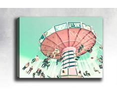 Bonamaison Peinture sur toile, multicolore, 40 x 60 cm - ConÃ§u et fabriquÃ© en Turquie