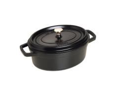 Staub 1102725 Cocotte Ovale Noir Mat 27 cm