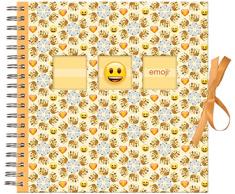 Innova Q1608013 Album Photo Spiral 50 Pages, Carton, Papier, Jaune/Bleu, 28 x 26 x 3 cm