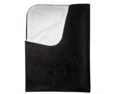 Sagaform 5016136 Plaid Polaire Noir QualitÃ© de Tissu Sherpa MolletonnÃ© 130 x 170 cm
