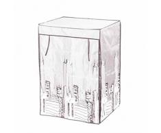 Modulhome 6RAN635BC Loft Armoire avec Housse Polyester Blanc 60 x 45 x 85 cm