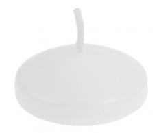 Santex Bougie Flottante Cire Noir 3 x 5 x 18 cm, Blanc, 3 x 3 x 2 cm