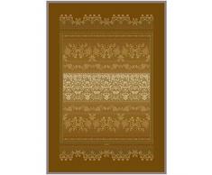 Bassetti Fermo Plaid Coton Jaune 135 x 190 cm