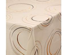 CALITEX Nappe Festive Fusan, Ivoire, 140 x 300 cm