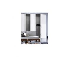 MADECOSTORE Panneau Japonais Tamisant Lamelles Uni - Gris anthracite - L45 x H260cm