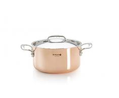 DE BUYER -6442.28 -faitout cuivre-inox a couv. Ã¸ 28cm