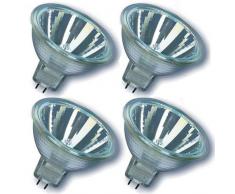 Neolux 4052899170513 Ampoule HalogÃ¨ne DichroÃ¯que Verre 50 W GU5.3 Argent Lot de 4