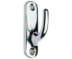 Bulk Hardware BH01637 45 x 10 x 25 mm de rideaux moderne chromé (Lot de 2)