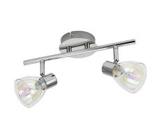 Mathias 3365026 SPOT 2L IRIZ CHROME L30 H17, MÃ©tal, G9, L30-H17 cm