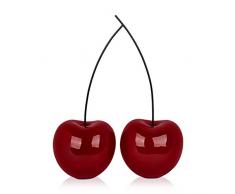 World Art Cerises doubles Sculpture En RÃ©sine, Multicolore, 55x43x19 Cm