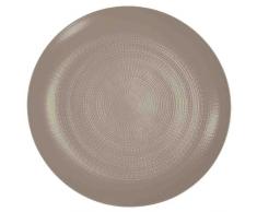 DEGRENNE - Modulo Nature Assiette de prÃ©sentation plate 31,5 cm - Terre dOmbre