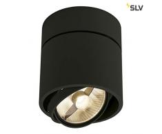 KARDAMOD SURFACE ROND ES111 SINGLE plafonnier. noir. GU10. max. 75W
