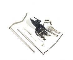 Austin Bernina Artista Aurora Activa Pied de Marche avec Guides de matelassage, métal, Blanc, 15,7 x 11 x 3,2 cm