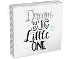 Angel Star Dream Big Little One bébé Chambre denfant Plaque Murale, 20,3 cm, 14503