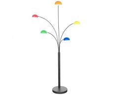 Kokoon FL00180BLDI Lampe de Sol Design Bush Noir/Divers en Métal