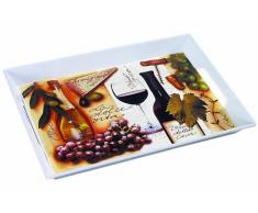 Kesper 77335 Plateau de service Résine Avec motif 50 x 35 x 4,5 cm