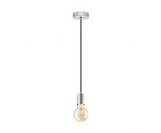 Eglo Yorth Suspension en acier 60 W Nickel mat