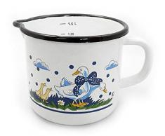 Krüger 4142 Gänseglück Casserole Ãmail Multicolore 1,5 L