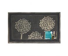 JVL Havana Paillasson Robuste en Caoutchouc pour la Maison Fleurs Multicolore 45Â x 75Â cm, Caoutchouc, Multi/Colour, 45 x 75 x 1 cm