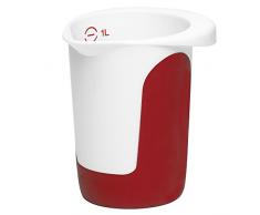 Emsa 508014 Mix & Bake Pot mixeur 1,0 L Blanc/Rouge
