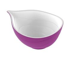 Zak designs 2264-0320 Bol en Forme Oignon Plastique Violet/Blanc 10 cm