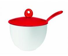 Guzzini 22330065 Sucrier avec Petite Cuillère Rouge Transparent 10 x 9,5 cm