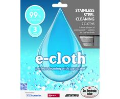 E-Cloth - Lot avec 1 Lavette + 1 Chiffon à Lustrer pour Acier Inoxydable