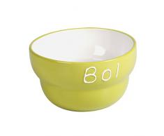 Delys-By-Vercal 514834 Bol 50 cl en cÃ©ramique Ã 13.5 cm, Coloris Vert DELYS-by-VERCERAL