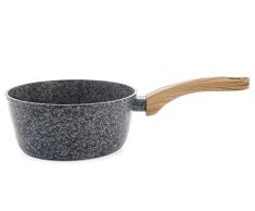 H&H granwood Casserole 1Â Manche antiadhÃ©rent, Aluminium inventÃ©, Gris/Marron
