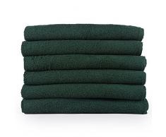 Westward Ho!. 3110bdgn, Coton Serviette de Bain Serviette de Bain 390Â g/mÂ², Lot de 6, Vert foncÃ©