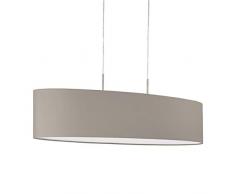 EGLO 31585 Suspension, Cuivre, Tissu, Nickel, Acier, E27, Taupe