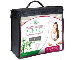 My Lovely Bed - ProtÃ¨ge Oreiller 60x60 cm Bamboo | Soyeux et Confortable - Fermeture par Zip