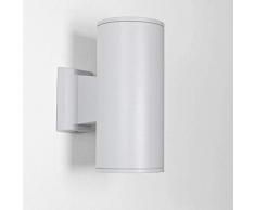 Ãclairage de jardin moderne Spot gris Up Down de 24cm de hauteur 2xE27 Applique murale extÃ©rieure Maison balcon extÃ©rieur