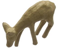 Efco PappArt Figurine cerf pÃ¢turage, Papier Mache, Brun, 14.5Â x 4Â x 11,5Â cm