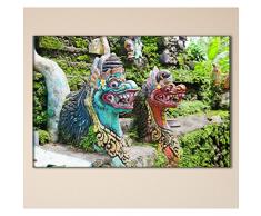 Tableau Statue Dragon 30 x 45 cm - Deco Soon