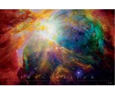 1art1 Motivation Poster - Imagination, Galaxie NÃ©buleuse (91 x 61 cm)