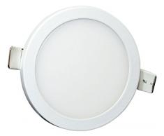 Tibelec 308710 Spot LED Ã encastrer avec Driver intÃ©grÃ©, MÃ©tal, 4.5 W, Blanc, 88 x 88 x 20 mm