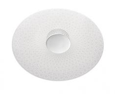 WOFI 9405.01.01.7000 Plafonnier, Aluminium, Integriert, 15 W, Chrom, 49 x 49 x 9 cm