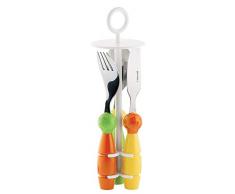 Guzzini 07500052 BILLO Set DE 3 Petits Couverts, N/C, Couleurs/DÃ©cors Assortis