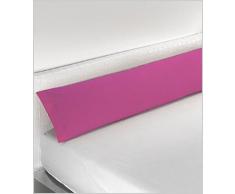 Miracle Home Housse de coussin douce et confortable en coton 50 % polyester Fuchsia 135 cm