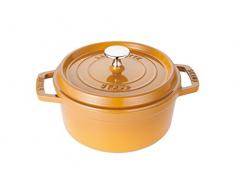 STAUB Cocotte en Fonte, Fonte, Jaune Moutarde, 23.5 x 21.5 x 11 cm